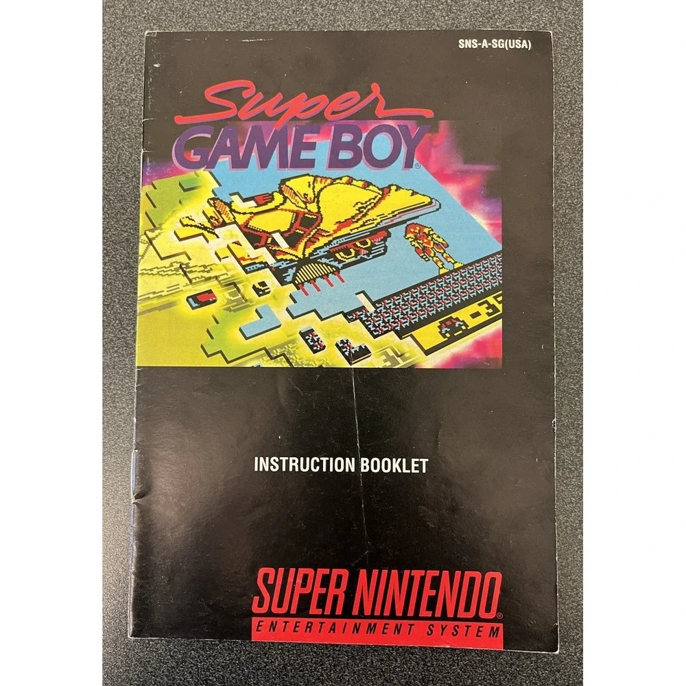 Super Game Boy Super Nintendo SNES Instruction Manual Booklet ONLY SNS-A-SG(USA)
